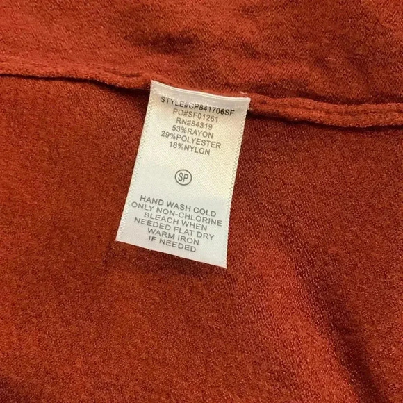 Evolution Open Front Long Sleeve Womens Sweater Cardigan‎ Size Small Petite NWT - Picture 3 of 6